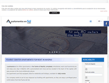 Tablet Screenshot of apartamentosensol.com